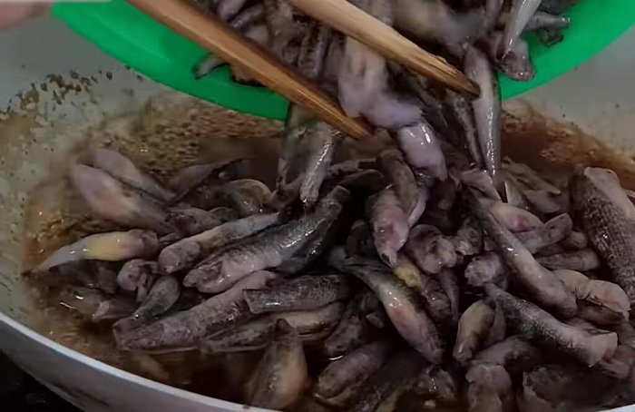 Đun sôi, đậy nắp, kho nhỏ lửa khoảng 5 phút.