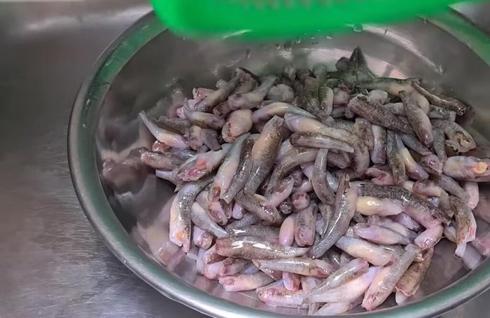 Ướp cá: Trộn cá với đường, để khử mùi tanh khoảng 30 phút.