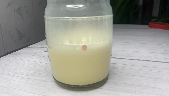 Để kem tươi ở ngoài khoảng 1 tiếng để kiểm tra xem có bị tách lớp không. Nếu bị tách lớp, xay lại. (231.45)