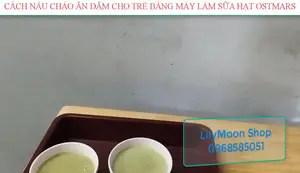 Cách nấu cháo ăn dặm cho bé bằng máy làm sữa hạt Osmar