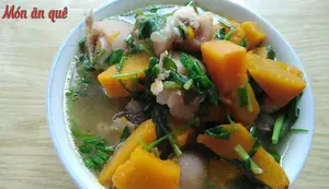 Canh Chân Giò Heo Bí Đỏ - Món Ăn Quê Ngon Đậm Đà
