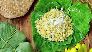 Cách làm Xôi Cốm Hà Nội chuẩn vị mùa thu - Công thức Hà Ly Cooking