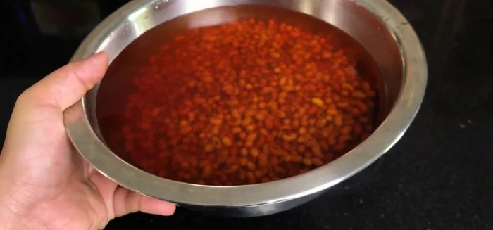 Rửa sạch đậu đỏ (65.55).