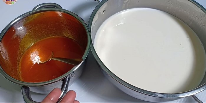 Để hỗn hợp nước cốt chanh dây và hỗn hợp sữa nguội hẳn. (364.52)