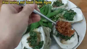 Hàu Nướng Mỡ Hành Nồi Chiên Không Dầu - Thơm Ngon Hấp Dẫn