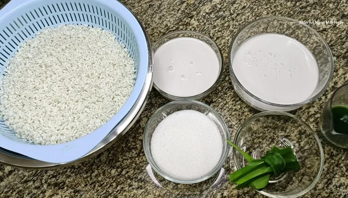 Vo sạch nếp và để ráo khoảng 5-10 phút. (56.899)